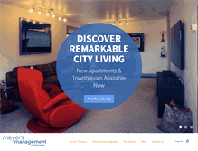 Tablet Screenshot of meyersmanagement.com